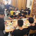 غذای حضرتی حرم حضرت عبد العظیم حسنی اردوی شهر ری در مدرسه تابستانی دبیرستان حضرت سید الشهدا