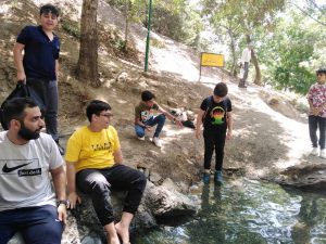 مدرسه تابستانی سید الشهدا - اردوی آبشار شکراب - دبیرستان حضرت سید الشهدا - طبیعت گردی
