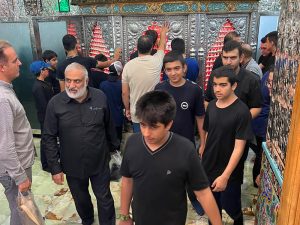 حرم حضرت عبد العظیم حسنی اردوی شهر ری در مدرسه تابستانی دبیرستان حضرت سید الشهدا